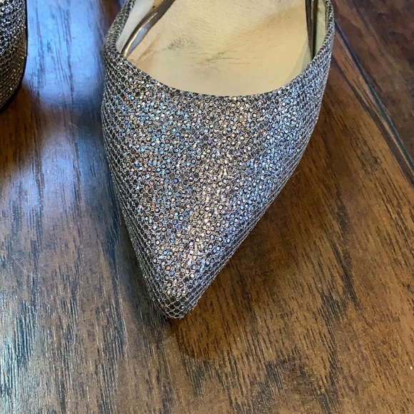 Michael Kors Silver Sparkly Heels - Picture 2 of 14